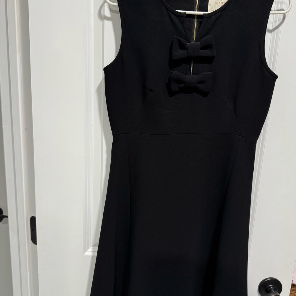 Kate Spade Black Mini Dress with Bow Details